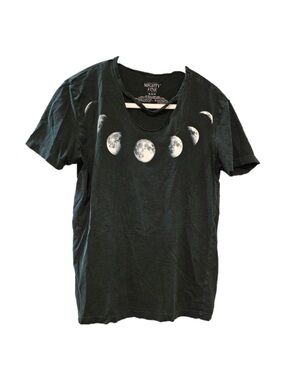 moon phases gray shirt with cutout size small